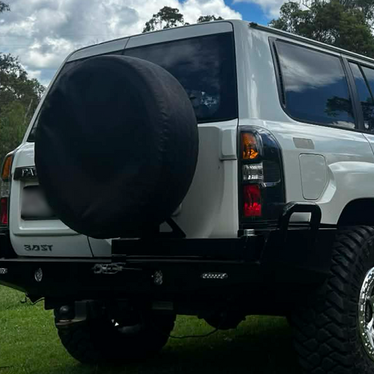 Nissan Patrol Custom Plate Rear Bar