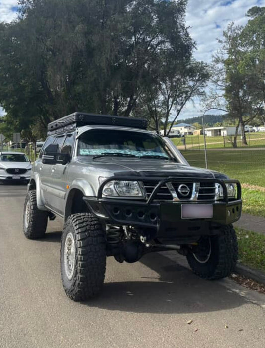 Nissan Patrol Tube Winch Bullbar Suits S123