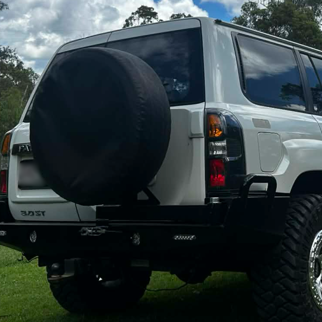 Nissan Patrol Custom Plate Rear Bar