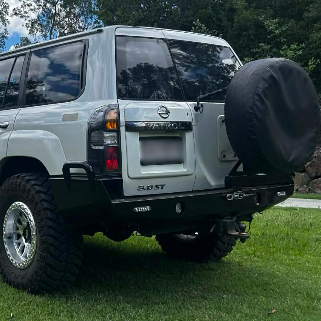 Nissan Patrol Custom Plate Rear Bar