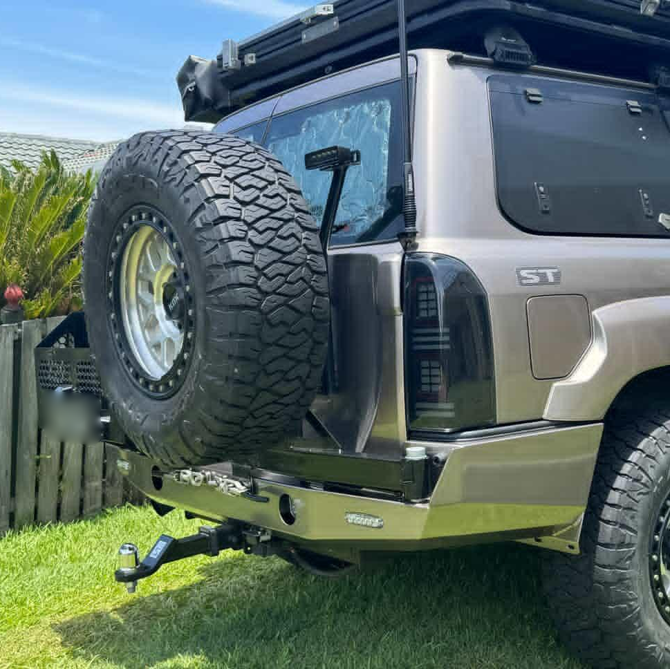 Nissan Patrol Custom Plate Rear Bar