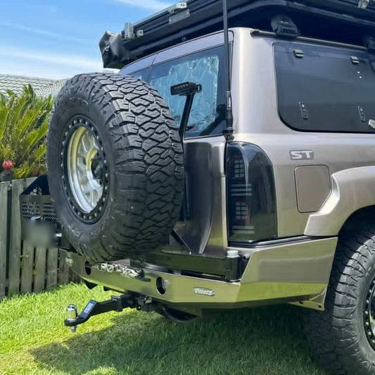 Nissan Patrol Custom Plate Rear Bar